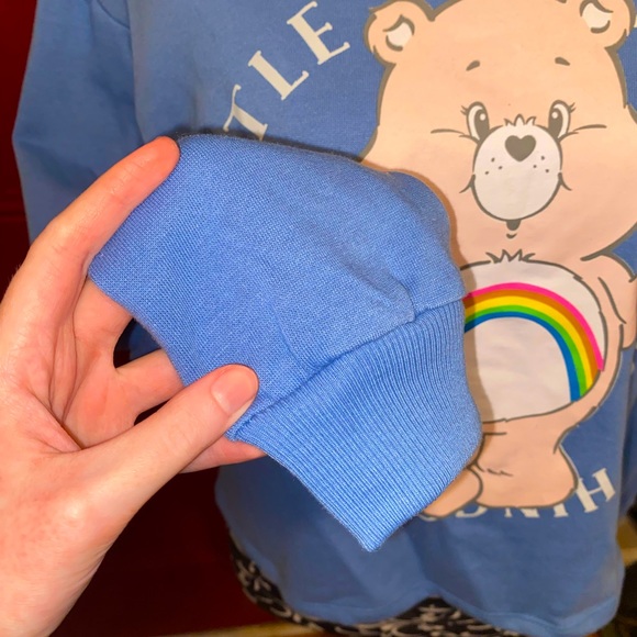 Care Bears Cropped Sweatshirt Crop Top “Little Things Make Big Things Happen” - Picture 4 of 9